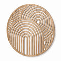 Panneaux décoratifs muraux en bois 120 x 40 cm noir naturel vert - relief rainuré géométrique