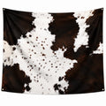 Tenture murale 150 x 150 cm en polyester noir et orange motif arbre décoratif